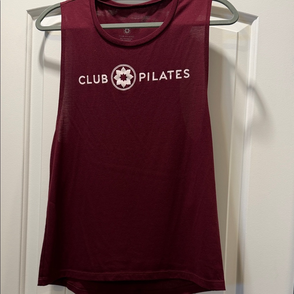 Club Pilates Women's Burgundy Tank Top